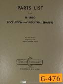 Gould & Eberhardt-Gould & Eberhardt 12 to 48, H & HS Spur Only, Gear Hobbing, Parts Manual 1951-12 thru 48-05